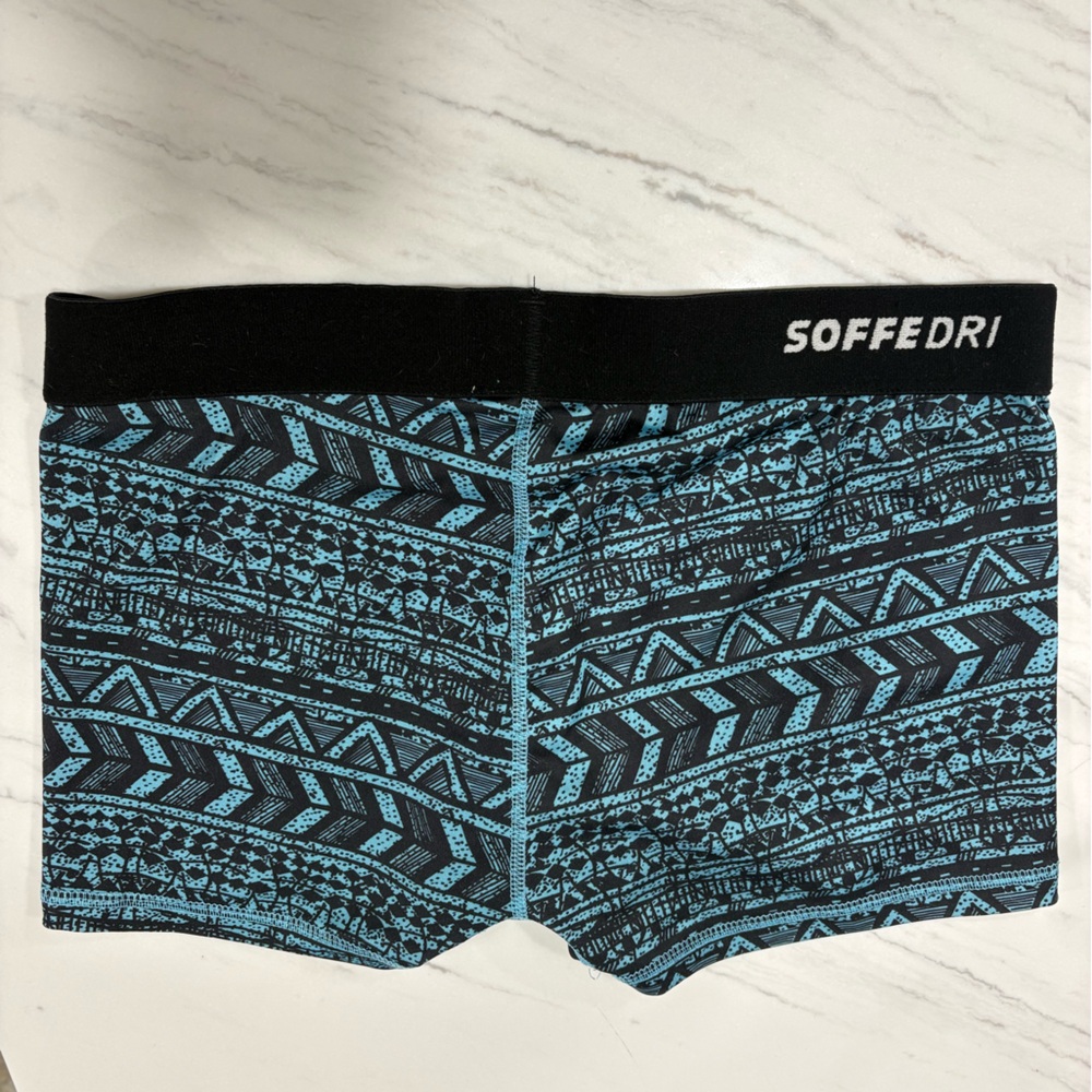 Soffe Dri Spandex Black and Blue Shorts